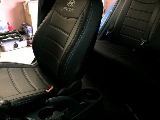 Авточехлы на Hyundai Solaris 2