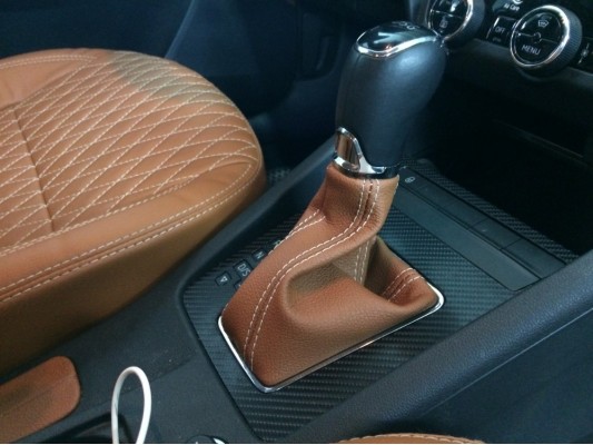 Перетяжка рычага и чехла КПП